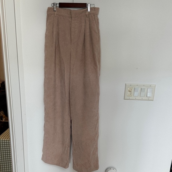 emory park Pants - Emory Park Tan Wide Leg Pants